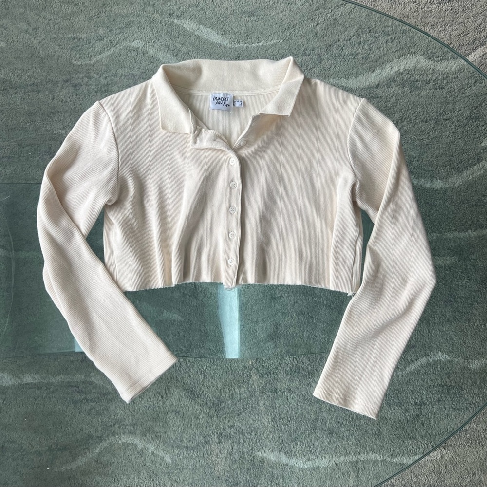Princess Polly cropped polo top